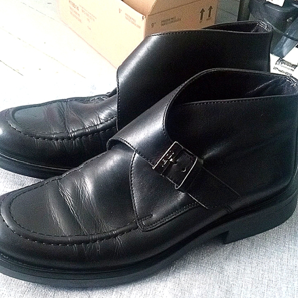 Kenzo Men,S Black Leather Ankle Boot sz.41 Made In France